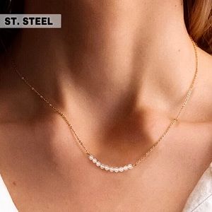 ⚜️𝟯𝟬%𝗢𝗙𝗙 𝗯𝘂𝗻𝗱𝗹𝗲𝘀 𝟯+⚜️ NEW Pearl Pave Stainless Steel Necklace